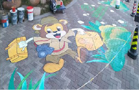 射阳夏季画地面彩绘会遇到的问题