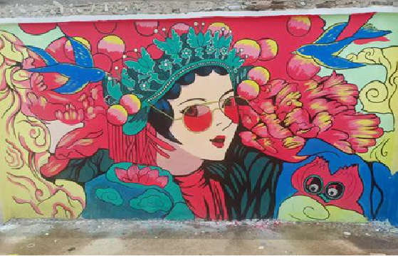 射阳墙体彩绘-网红墙