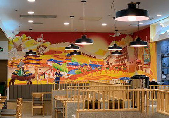 射阳商业空间彩绘介绍。