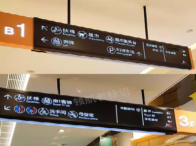 射阳如何通过商场标识牌引导客流分布？