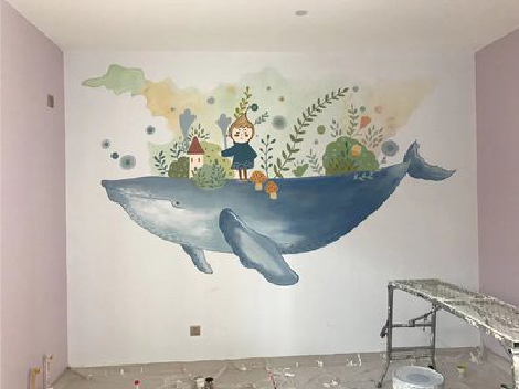 射阳手绘墙的特点及优势。